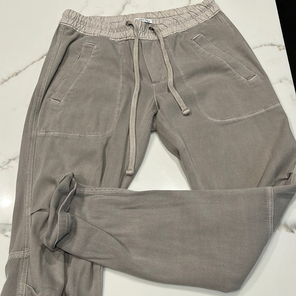 Draw string grey James Perse cotton/linen pants
